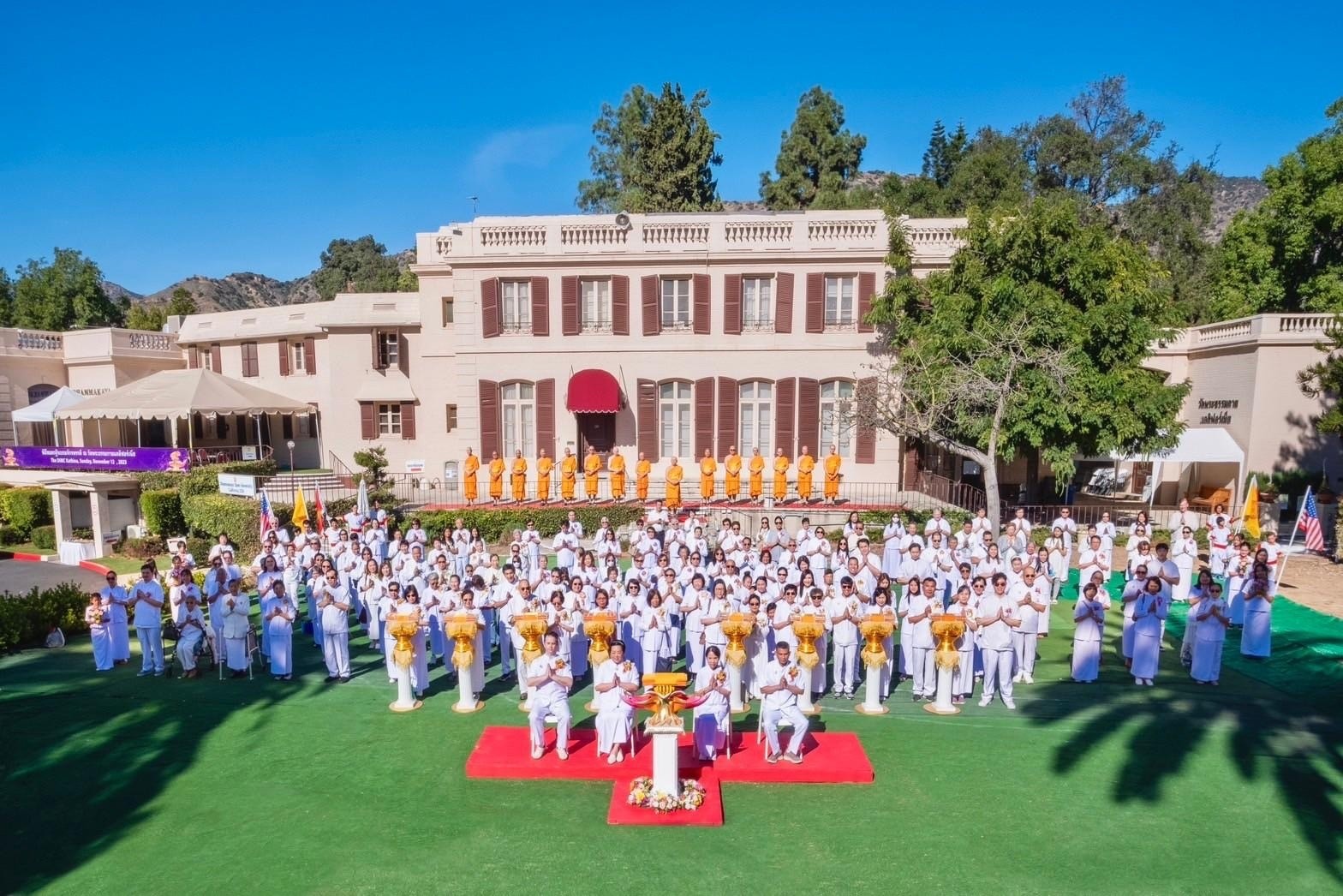 วัดพระธรรมกายแคลิฟอร์เนีย จัดพิธีทอดกฐินบรมจักรพรรดิ