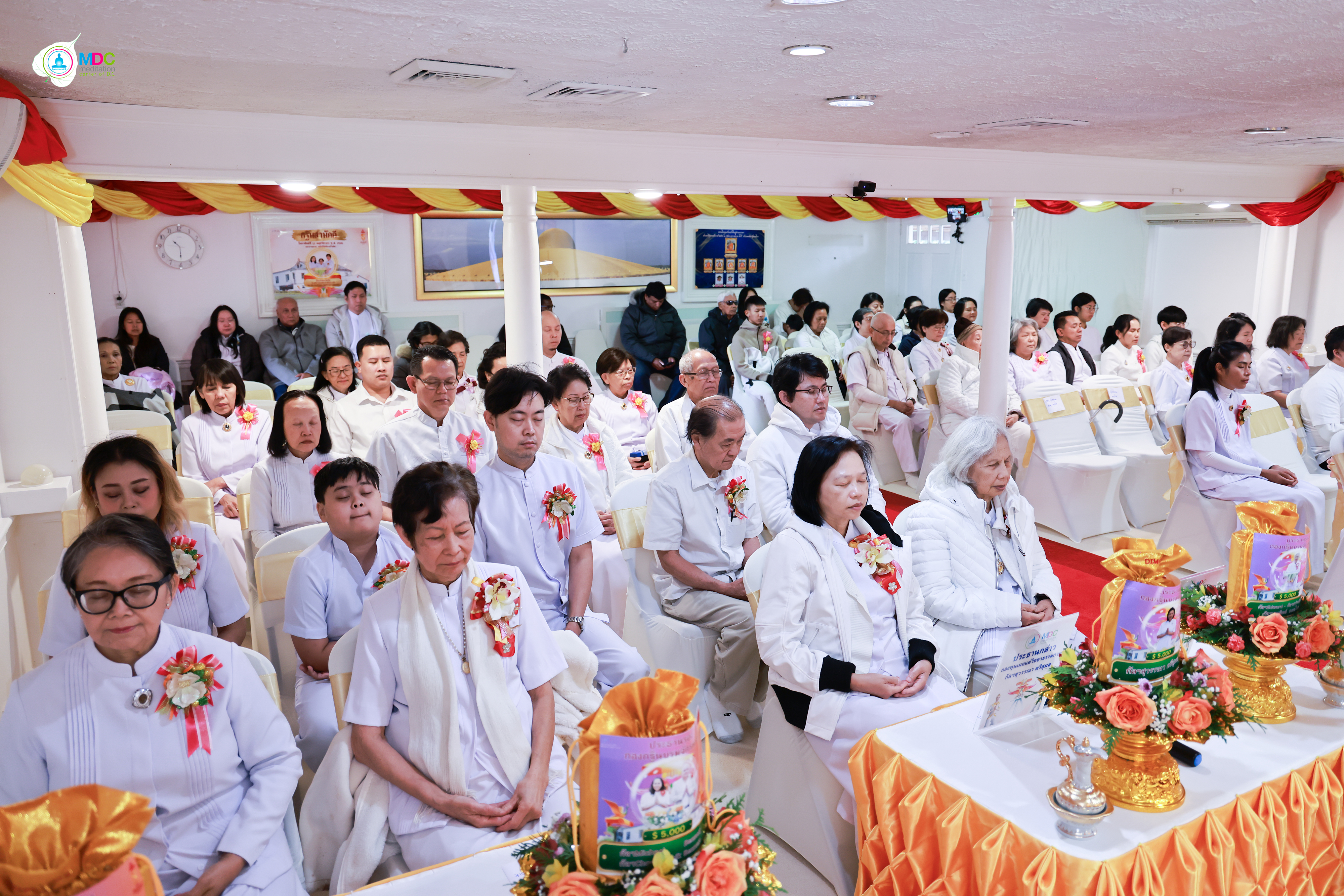 วัดพระธรรมกายดีซี จัดพิธีทอดกฐินสามัคคี
