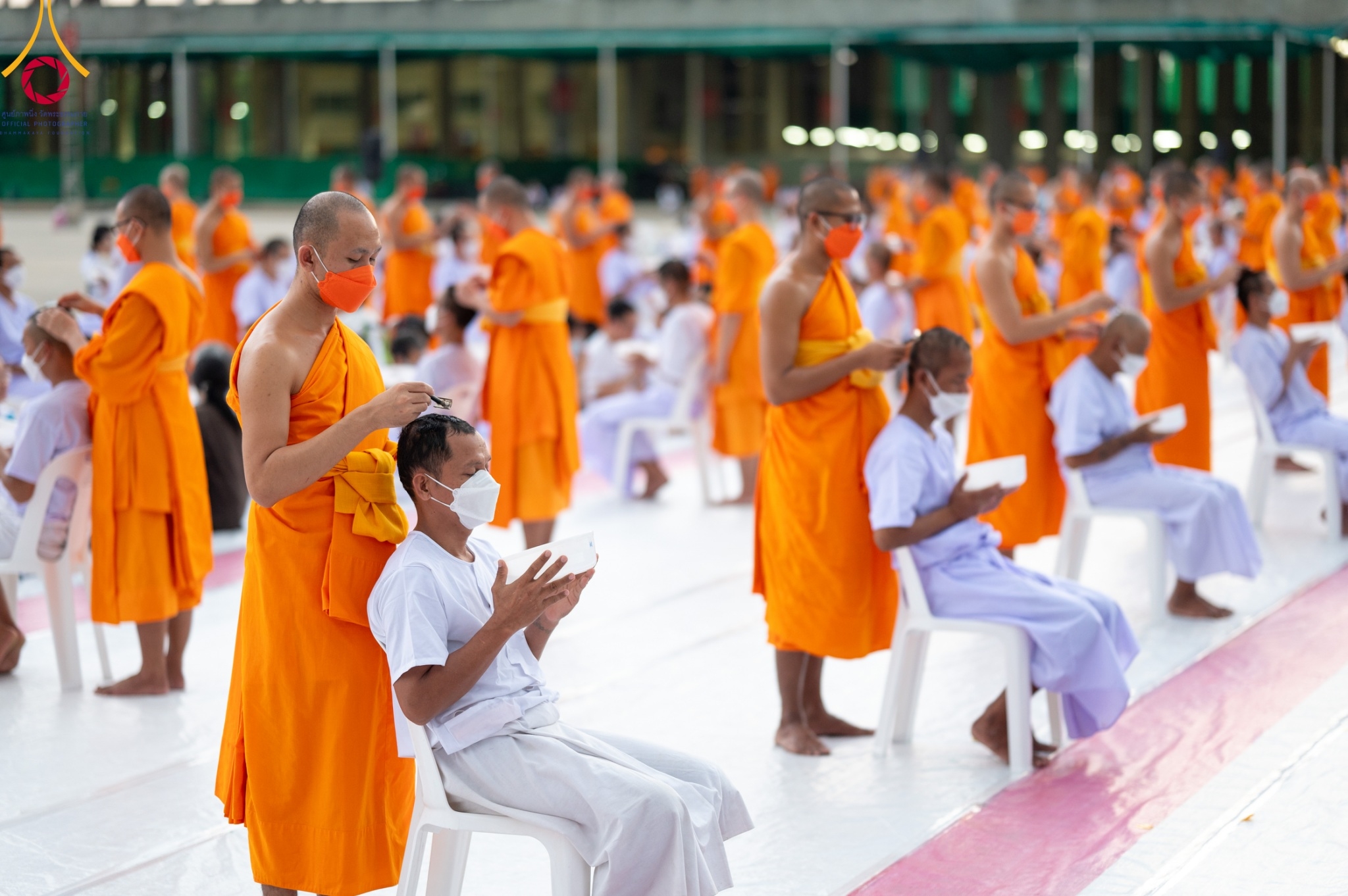 พิธีตัดปอยผมและปลงผม โครงการอุปสมบทบูชาธรรมมหาปูชนียาจารย์
