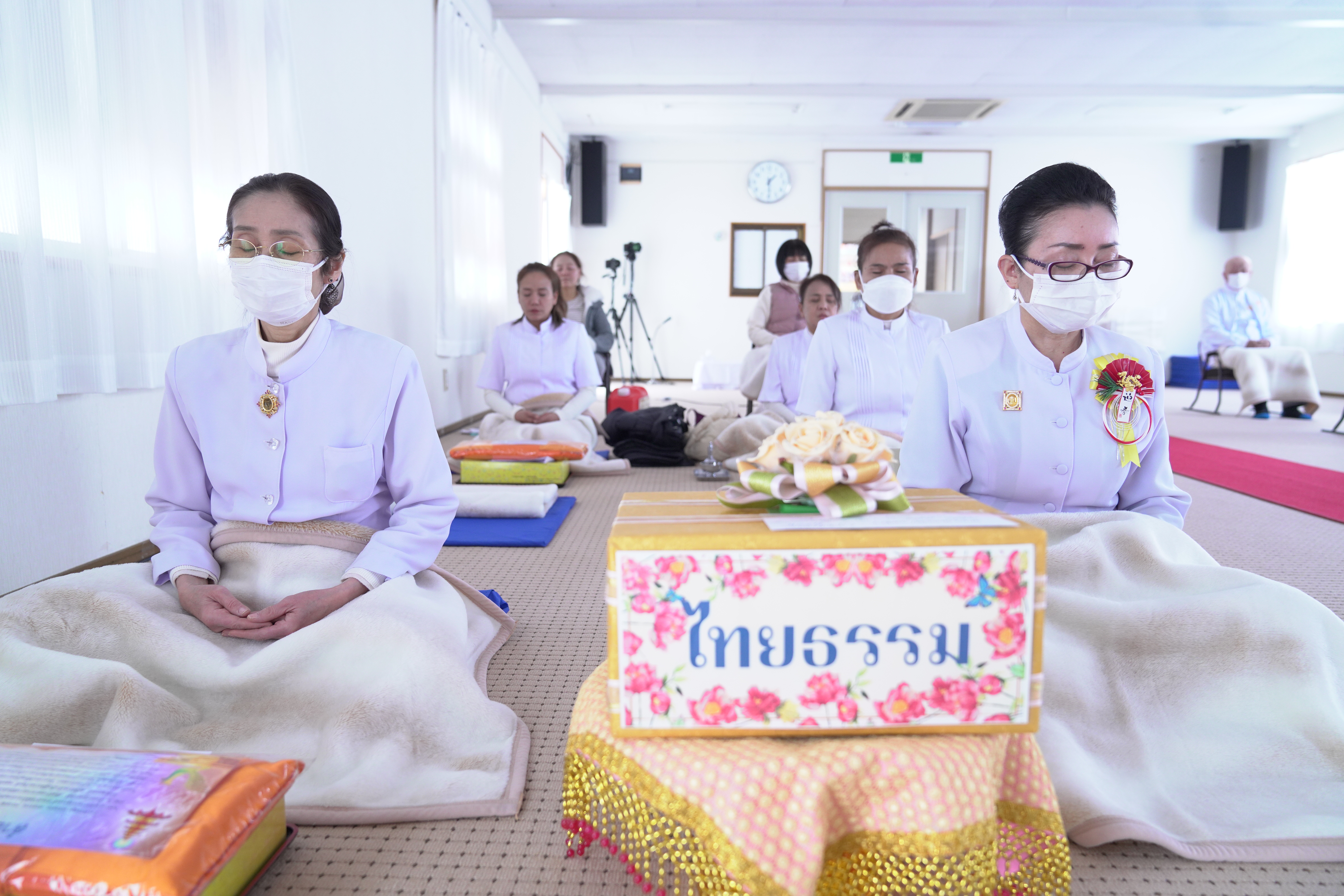 วัดพระธรรมกายนางาโน่ จัดงานบุญเนื่องในวันพระ