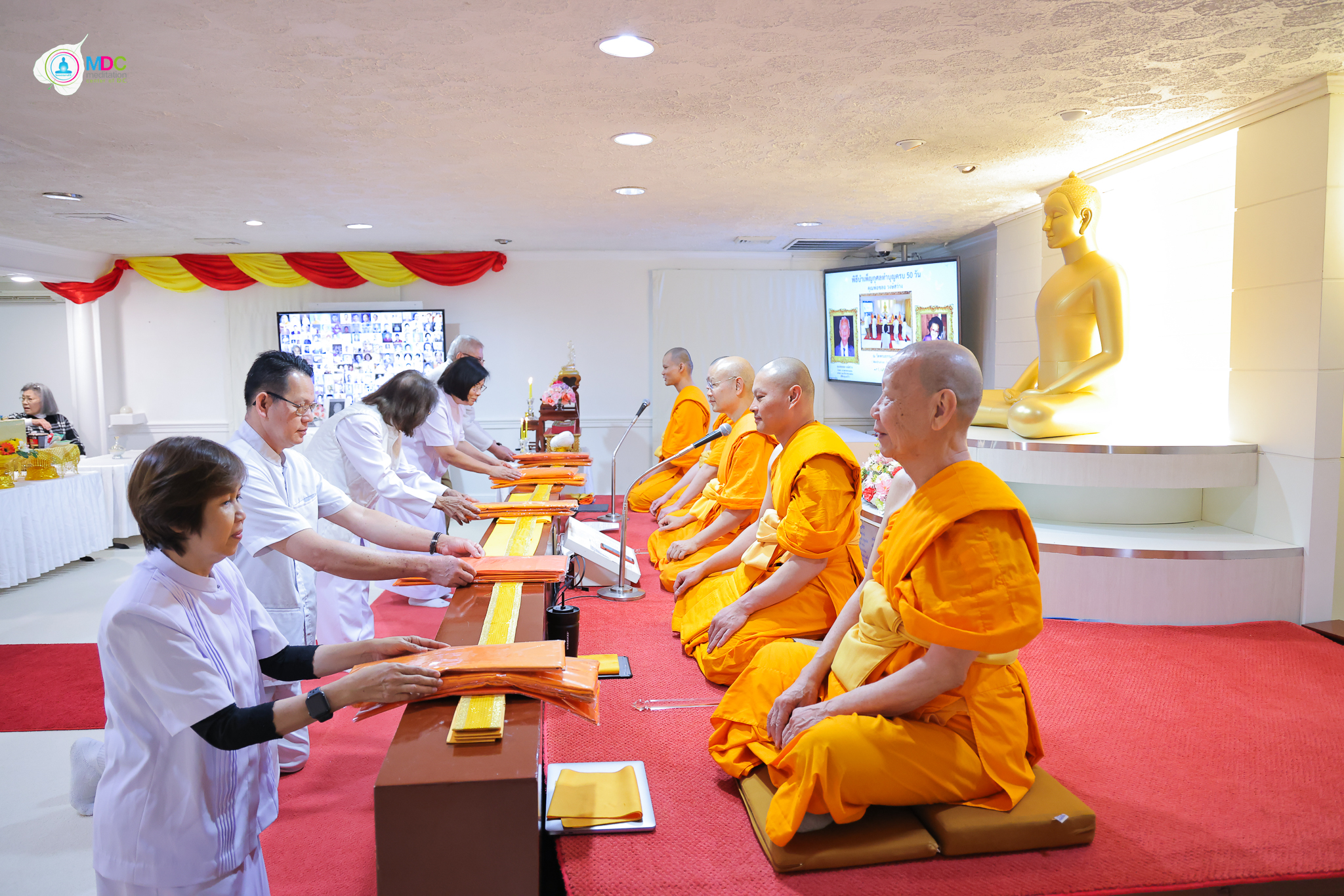 วัดพระธรรมกายดีซี จัดกิจกรรมงานบุญวันอาทิตย์