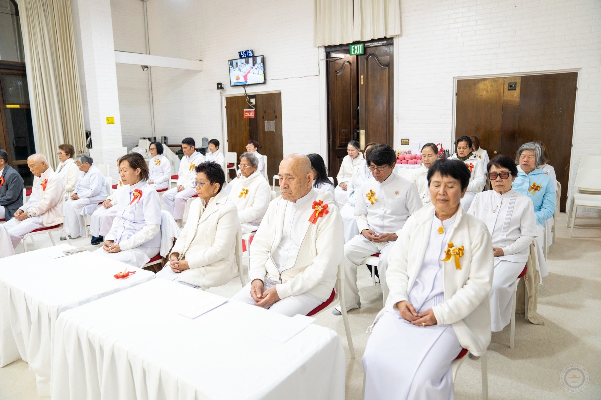 วัดพระธรรมกายแคลิฟอร์เนีย จัดพิธีบูชาข้าวพระ