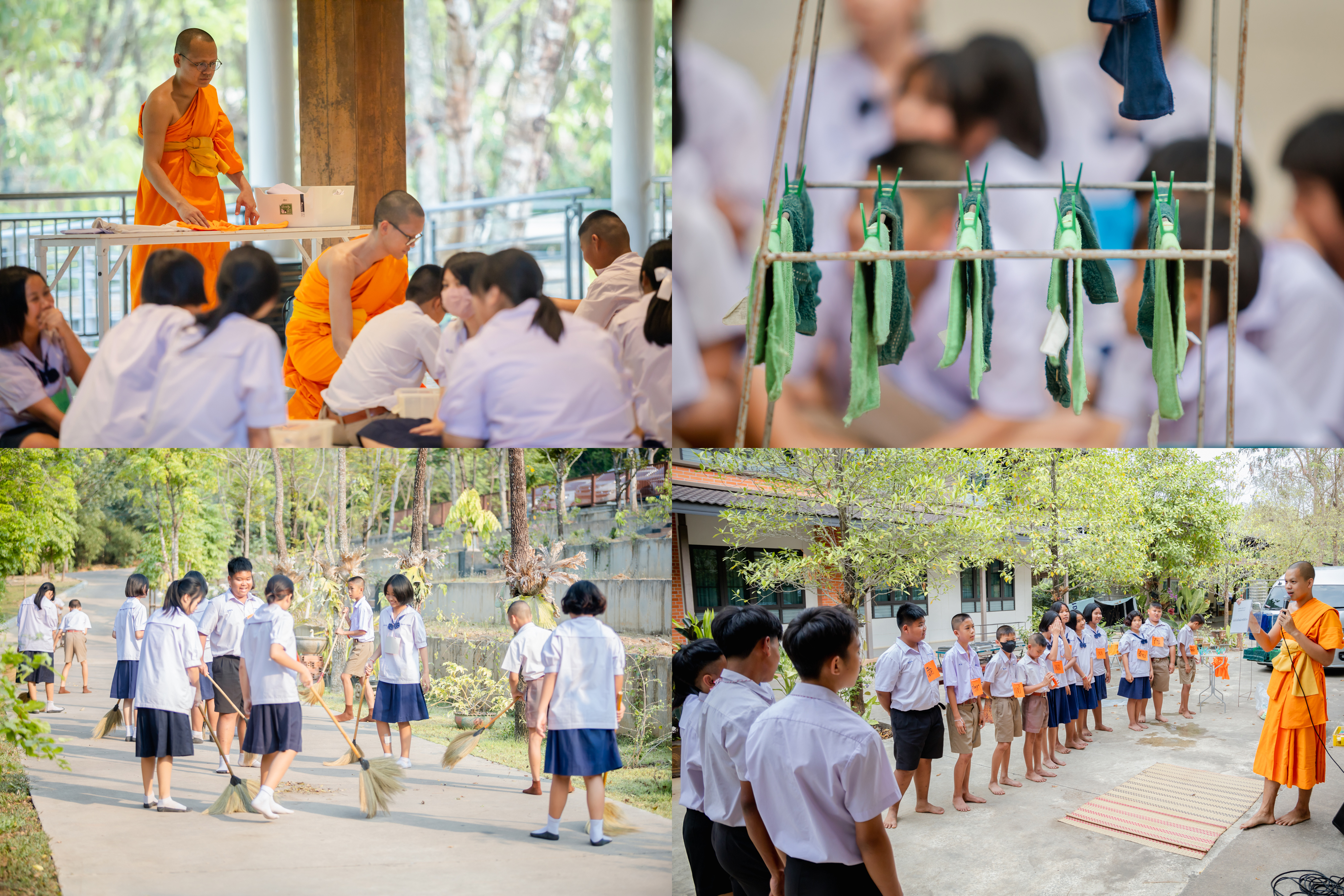 ศูนย์ปฏิบัติธรรมแก้วเมืองเลย จัดอบรมศีลธรรมโรงเรียนบ้านติ้วน้อย-กกชุมแสง