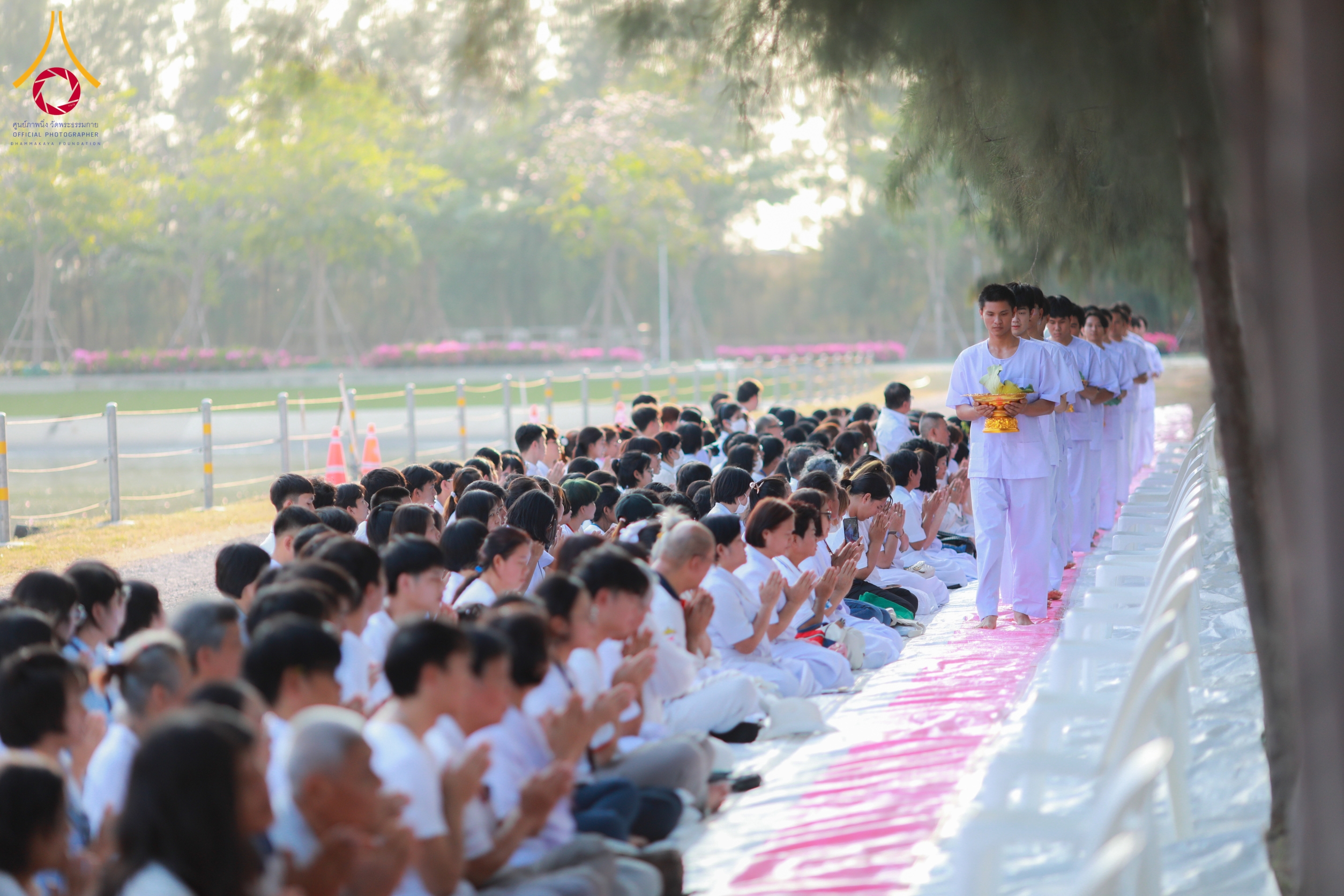พิธีตัดปอยผมโครงการอุปสมบทหมู่ธรรมทายาทระดับอุดมศึกษา รุ่นที่ 51