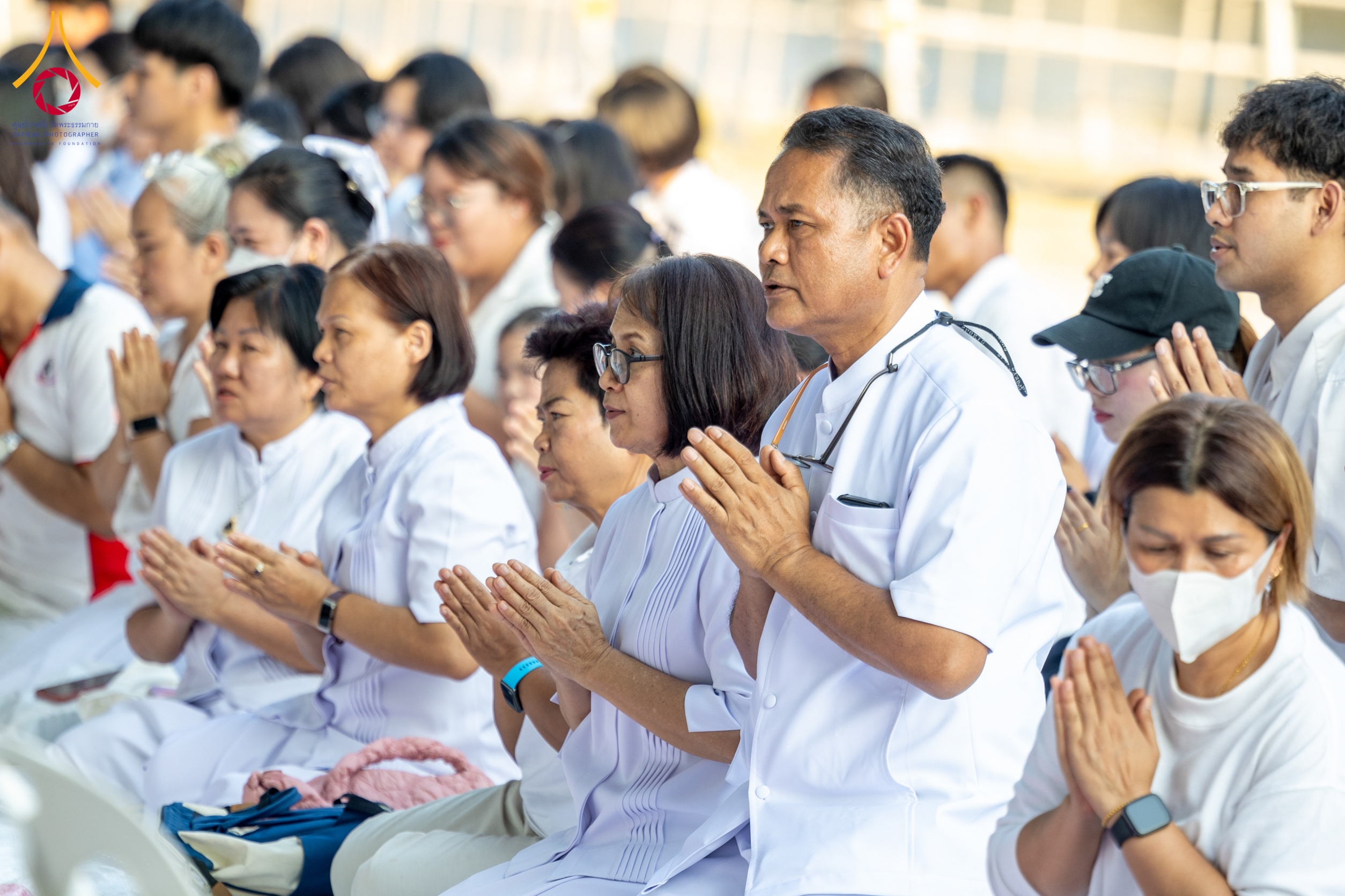 พิธีตัดปอยผมโครงการอุปสมบทหมู่ธรรมทายาทระดับอุดมศึกษา รุ่นที่ 51