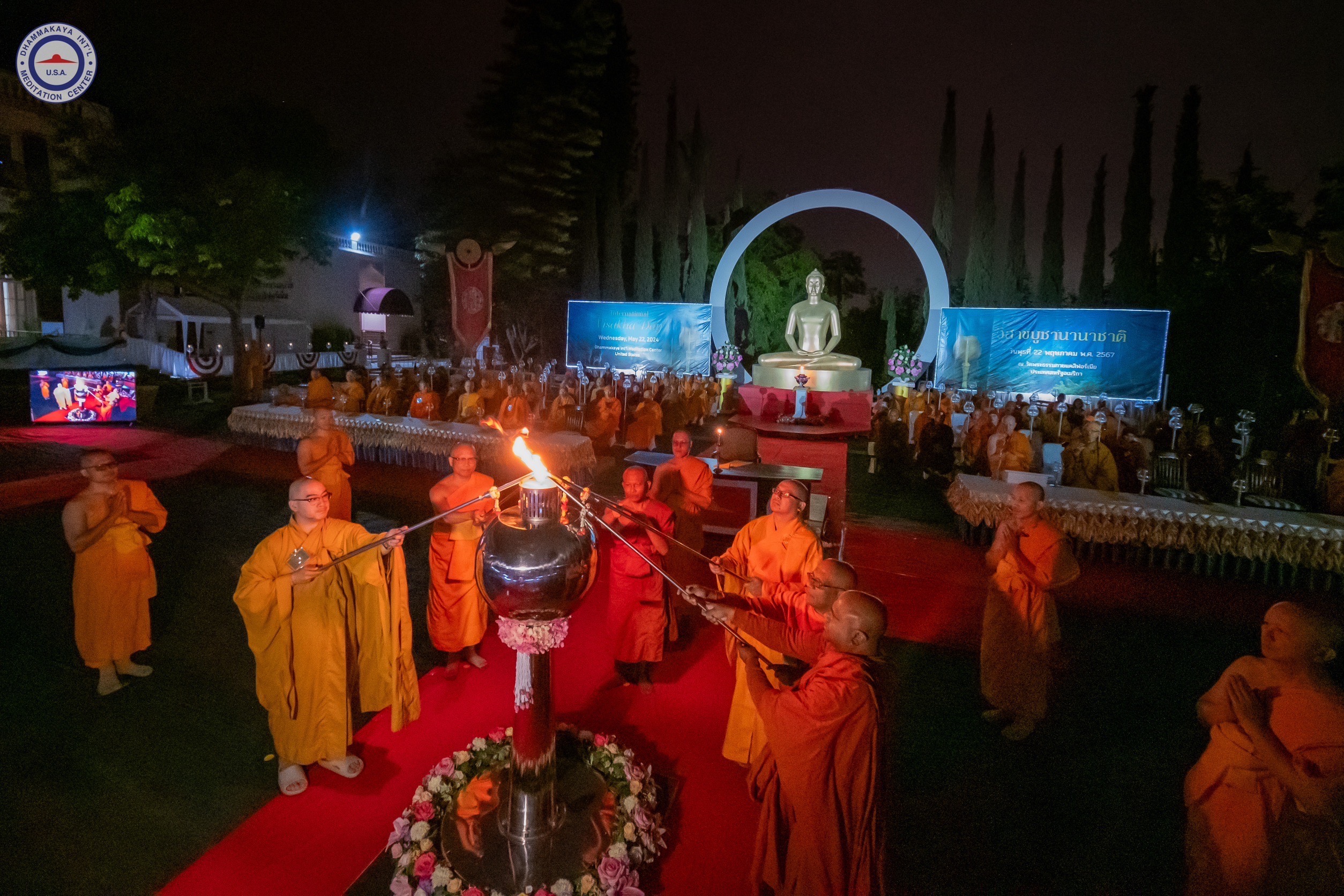 วัดพระธรรมกายแคลิฟอร์เนีย จัดงานบุญวิสาขบูชานานาชาติ