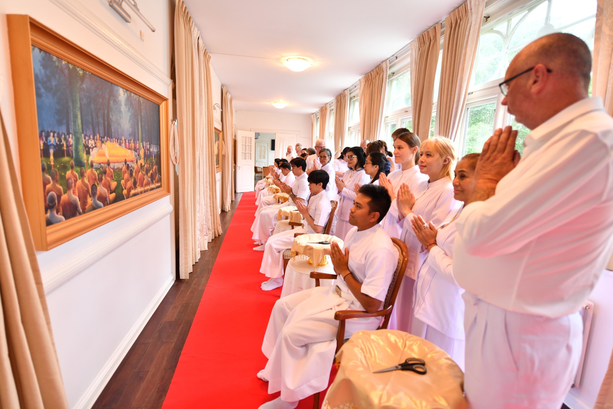 พิธีตัดปอยผมนาคธรรมทายาท บูชาธรรม 80 ปี หลวงพ่อธัมมชโย ณ วัดพระธรรมกายคอร์ซัวร์ ลุสท์สโกว