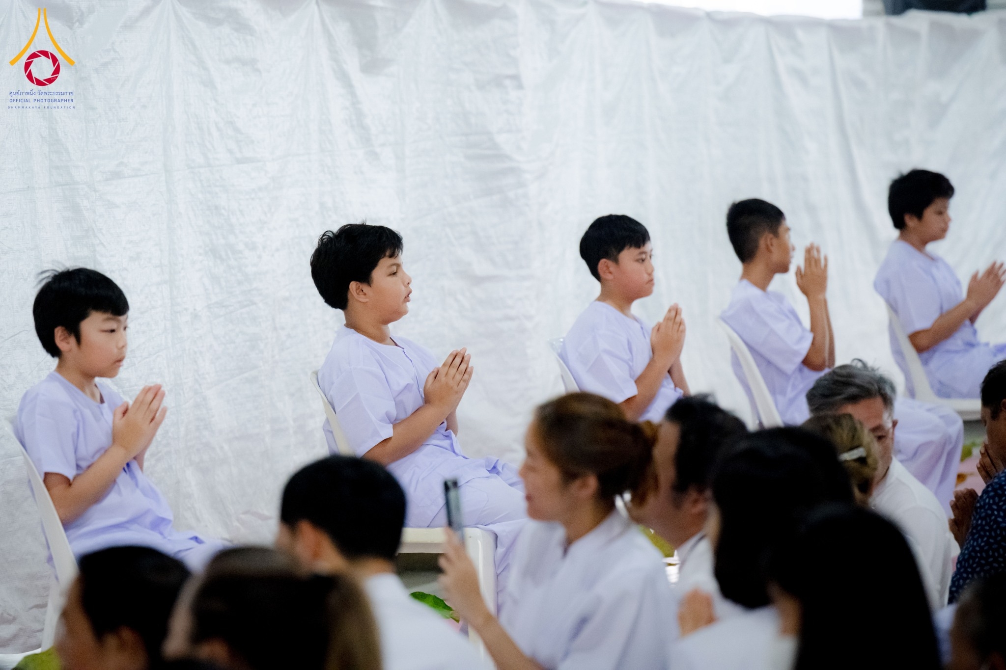 พิธีตัดปอยผมและปลงผม โครงการบรรพชาสามเณรโรงเรียนนานาชาติ รุ่นที่ 13
