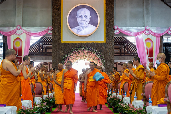 วัดบ้านขุน จัดพิธีมุทิตาสักการะมหาเปรียญธรรม คณะสงฆ์ภาค 7