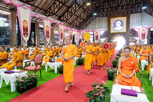 วัดบ้านขุน จัดพิธีมุทิตาสักการะมหาเปรียญธรรม คณะสงฆ์ภาค 7