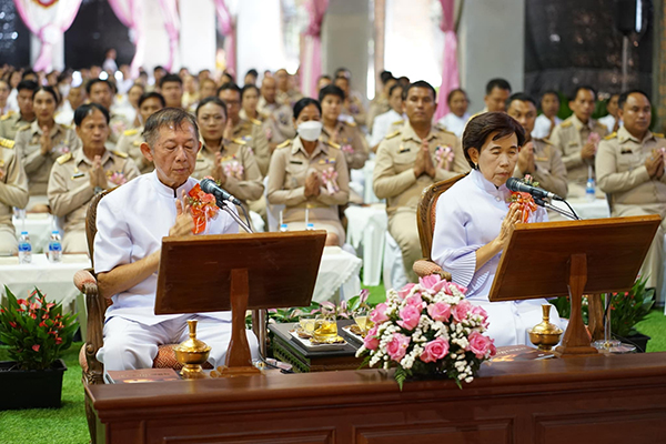 วัดบ้านขุน จัดพิธีมุทิตาสักการะมหาเปรียญธรรม คณะสงฆ์ภาค 7