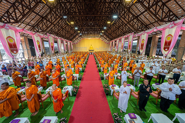 วัดบ้านขุน จัดพิธีมุทิตาสักการะมหาเปรียญธรรม คณะสงฆ์ภาค 7