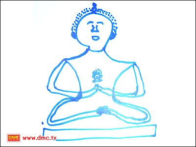 ภาพวาดประสบการ์ภายในของอุบาสิกาแก้ว สวัสดิ์ ท้วมเกร็ด