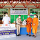 คณะสงฆ์ปทุมธานีร่วมกับวัดพระธรรมกายมอบอาหารปรุงสุกพร้อมรับประทานสนับสนุนโรงพยาบาลสนาม มทร.ธัญบุรี คณะสงฆ์ปทุมธานีร่วมกับวัดพระธรรมกายมอบอาหารปรุงสุกพร้อมรับประทานสนับสนุนโรงพยาบาลสนาม มทร.ธัญบุรี