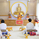 วัดพระธรรมกายปารีส จัดพิธีทอดผ้าป่า