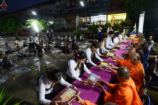 ชุมชนหมู่บ้านทัศนีย์นิเวศน์ 2 จัดสวดธัมมจักกัปปวัตตนสูตร