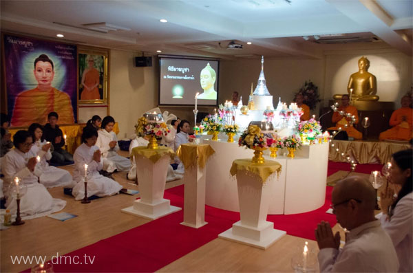 วัดพระธรรมกายโอซาก้า ประเทศญี่ปุน จัดงานวันมาฆบูชา