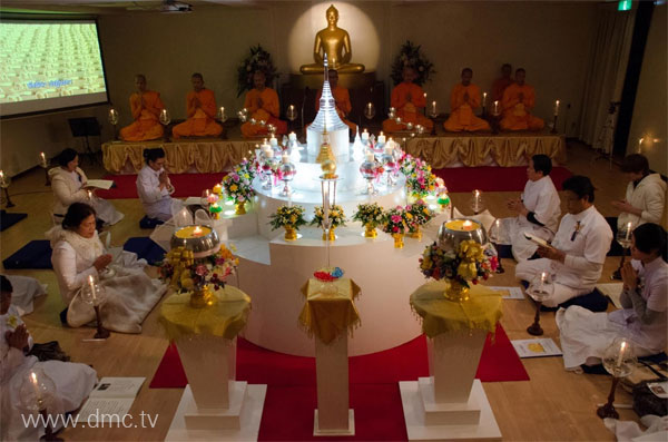 วัดพระธรรมกายโอซาก้า ประเทศญี่ปุน จัดงานวันมาฆบูชา